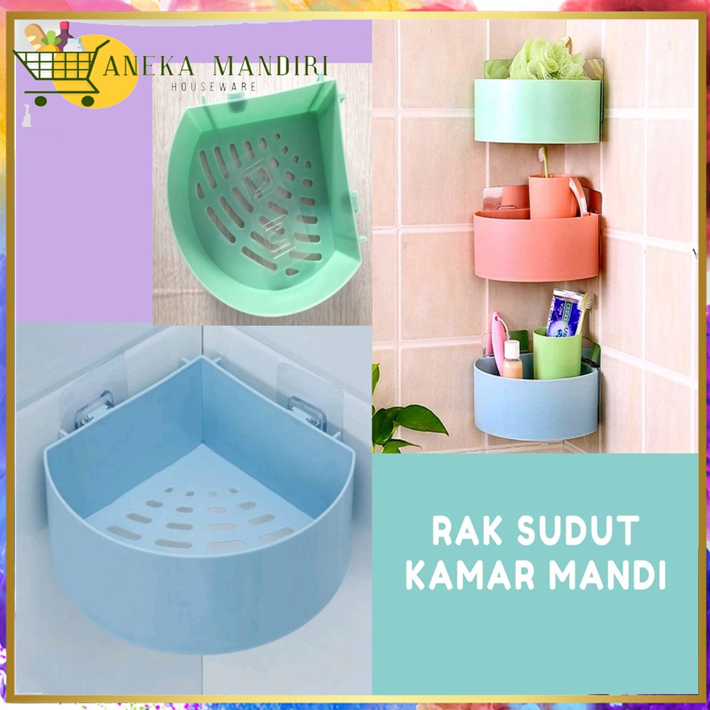 Jual Aneka Mandiri / Rak Sudut Plastik / Rak Sudut Kamar Mandi / Rak ...