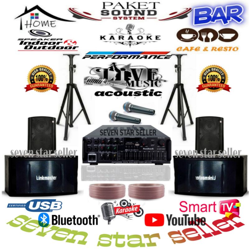 Jual paket sound system karaoke/sound system performance live acoustic ...