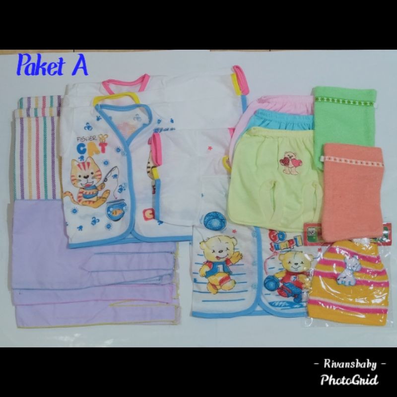 Jual Paket Perlengkapan Bayi Lahir (PAKET A) | Shopee Indonesia