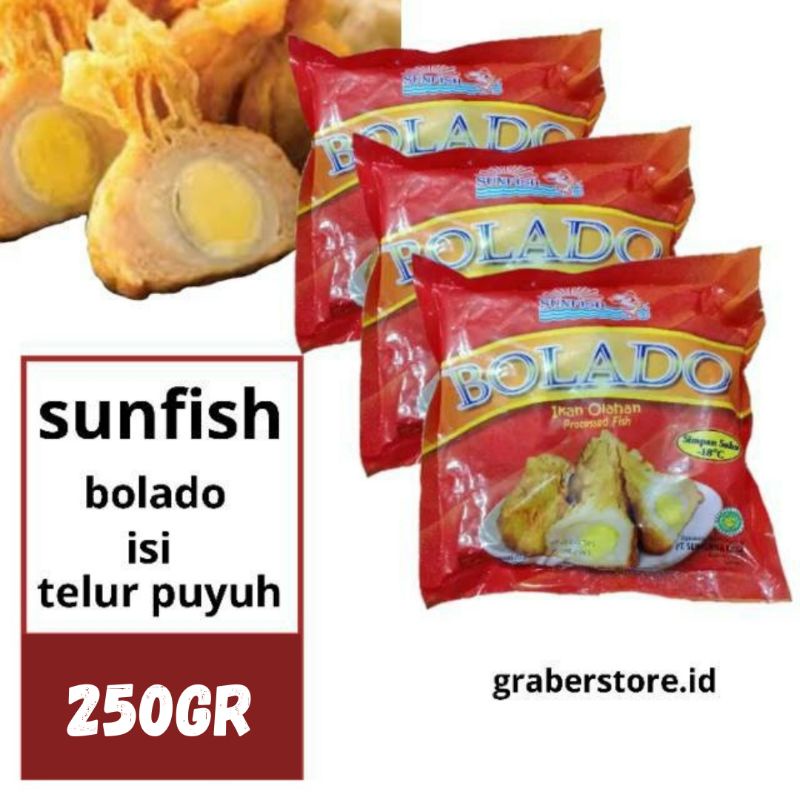 Jual Sunfish Bolado Isi Telur Puyuh 250gr Frozen Food Shopee Indonesia