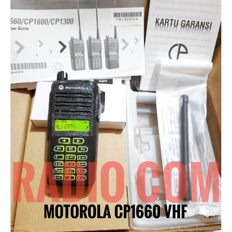 Jual JUAL HT MOTOROLA CP 1660 VHF ORIGINAL 136 - 174MHz / HT MOTOROLA ...