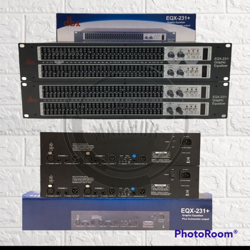 Jual Equaliser DBX EQX 231 + Subwoofer Equalizer dbx Eqx 231 Plus Sub