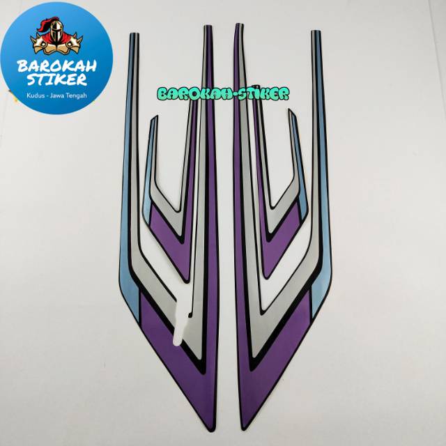 Jual Striping Stiker Polet Motor Honda Gl 100 Gl100 1993 1994 Hitam Lis