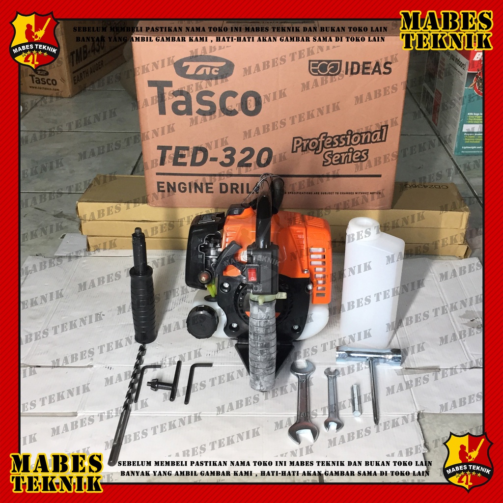 Jual TASCO TED 320 / TED320 - MESIN BOR POHON - ENGINE DRILL BENSIN ...