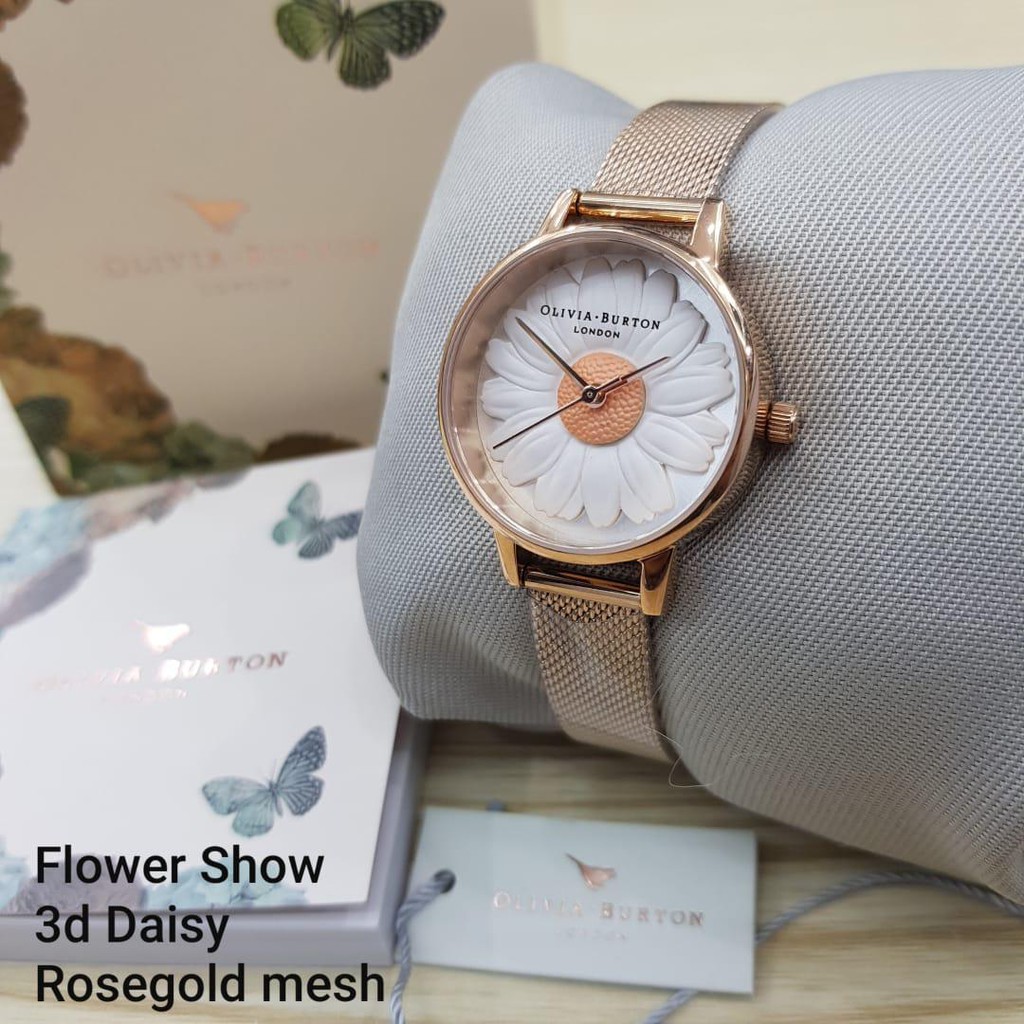 Olivia burton clearance daisy rose gold