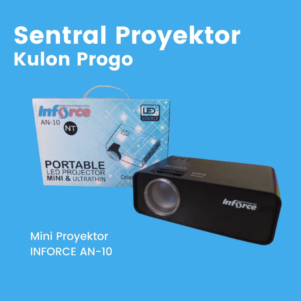 Jual PROYEKTOR MINI INFORCE AN-10 NEW FULLSET | Shopee Indonesia