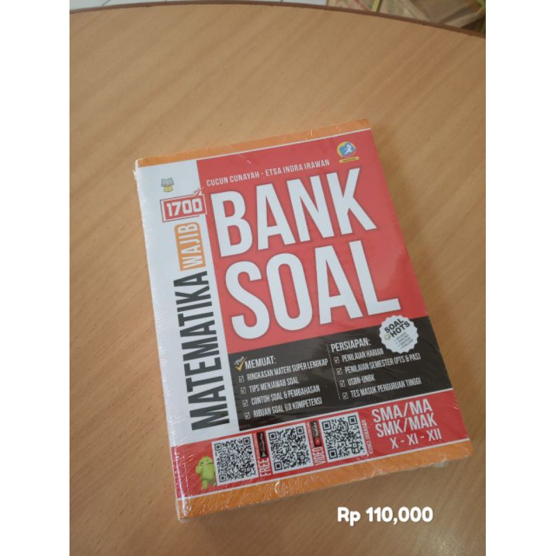 Jual BUKU 1700 BANK SOAL MATEMATIKA WAJIB UNTUK KELAS 10,11,12 SMA ...