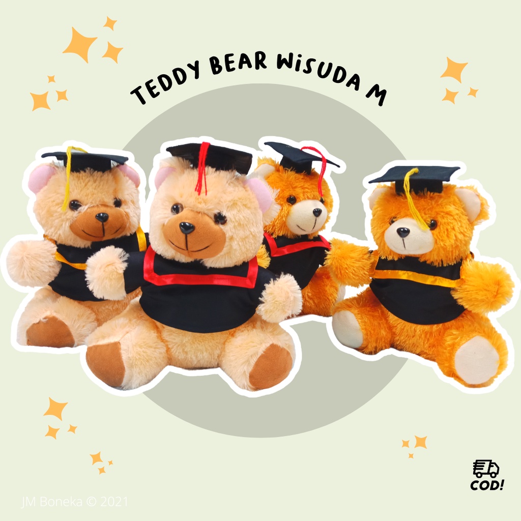 Jual BONEKA TEDDY BEAR WISUDA M / TEDDY BEAR GRADUATION BEAR / BONEKA ...