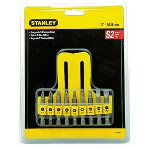 Jual Stanley 9 pcs Screwdriver Insert Bit Set 68-070 | Shopee Indonesia