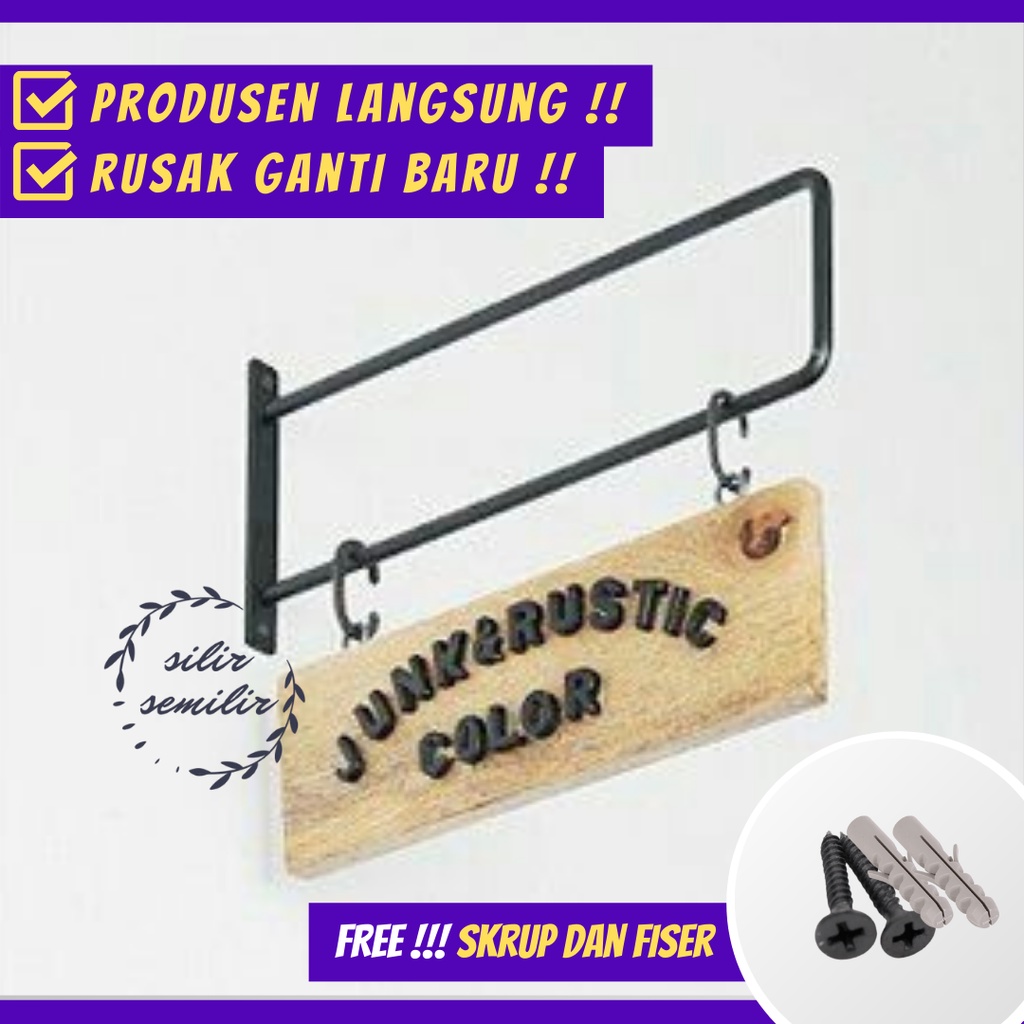 Jual Custom Hanger Papan Nama Usaha Signboard Wall Decor Dekorasi ...