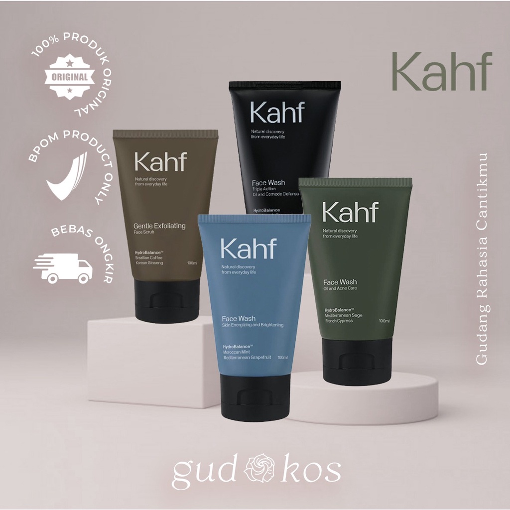 Jual KAHF Man Facial Wash / Sabun Cuci Muka Pria Laki Laki Shopee