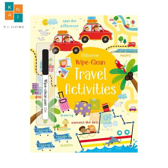 Jual USBORNE WIPE CLEAN ACTIVITY BOOK BUKU EDUKASI ANAK TRAVEL
