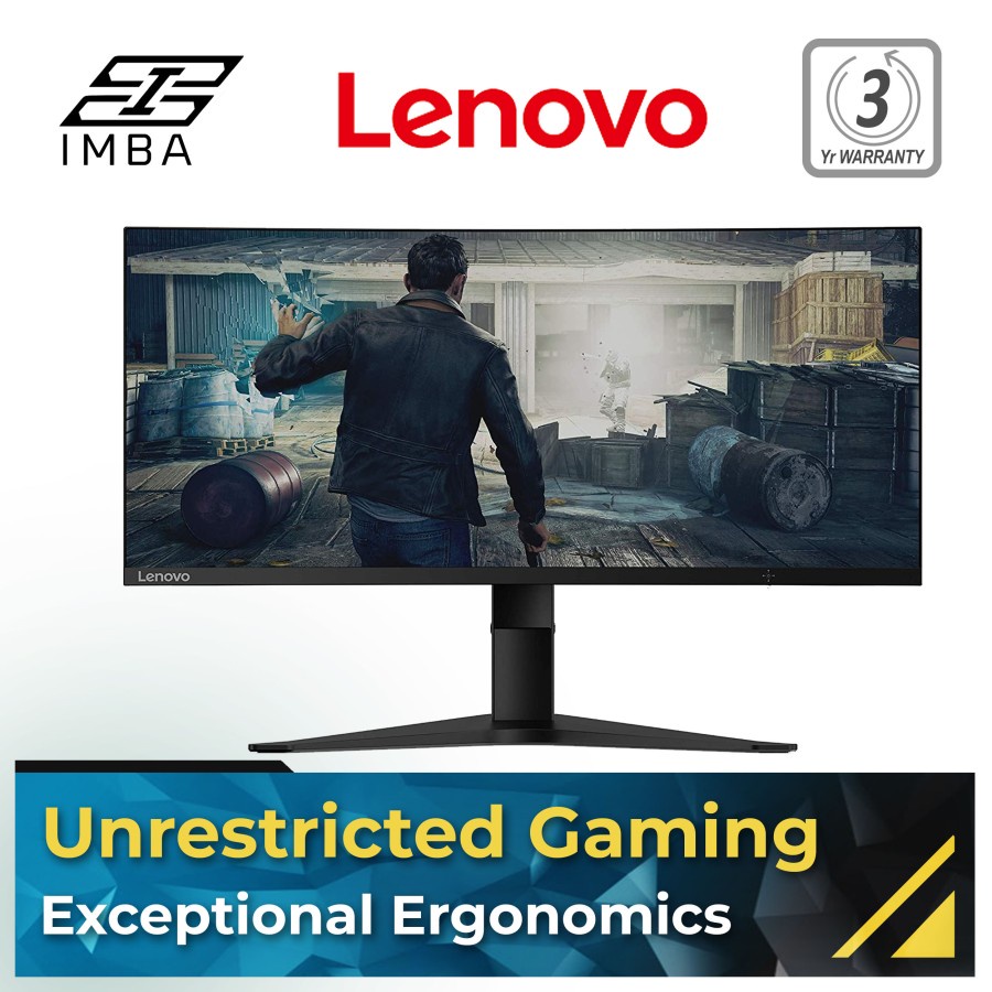 Jual Lenovo G34w10 WLED UltraWide Curved Gaming Monitor [1440p, 144Hz] Shopee Indonesia