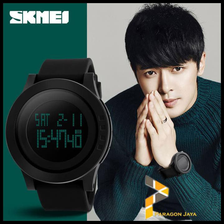 Jual TERLARIS JAM TANGAN PRIA SKMEI 52MM MEN LED DISPLAY WATCH DG1142 BLACK 1142 FEMALE Shopee Indonesia