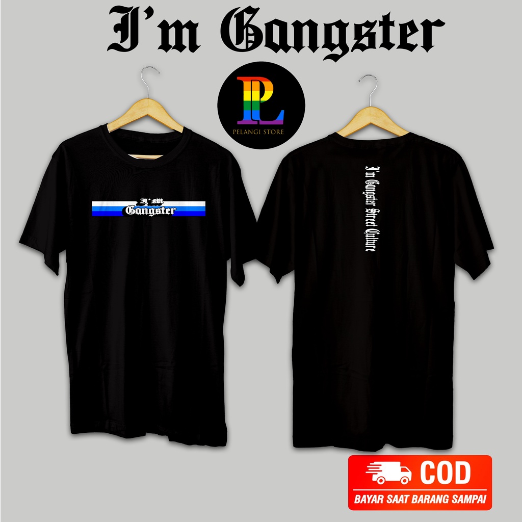 Jual KAOS PRIA IM GANGSTER STREET FLAG XTC KAOS XTC BAJU XTC KAOS IM