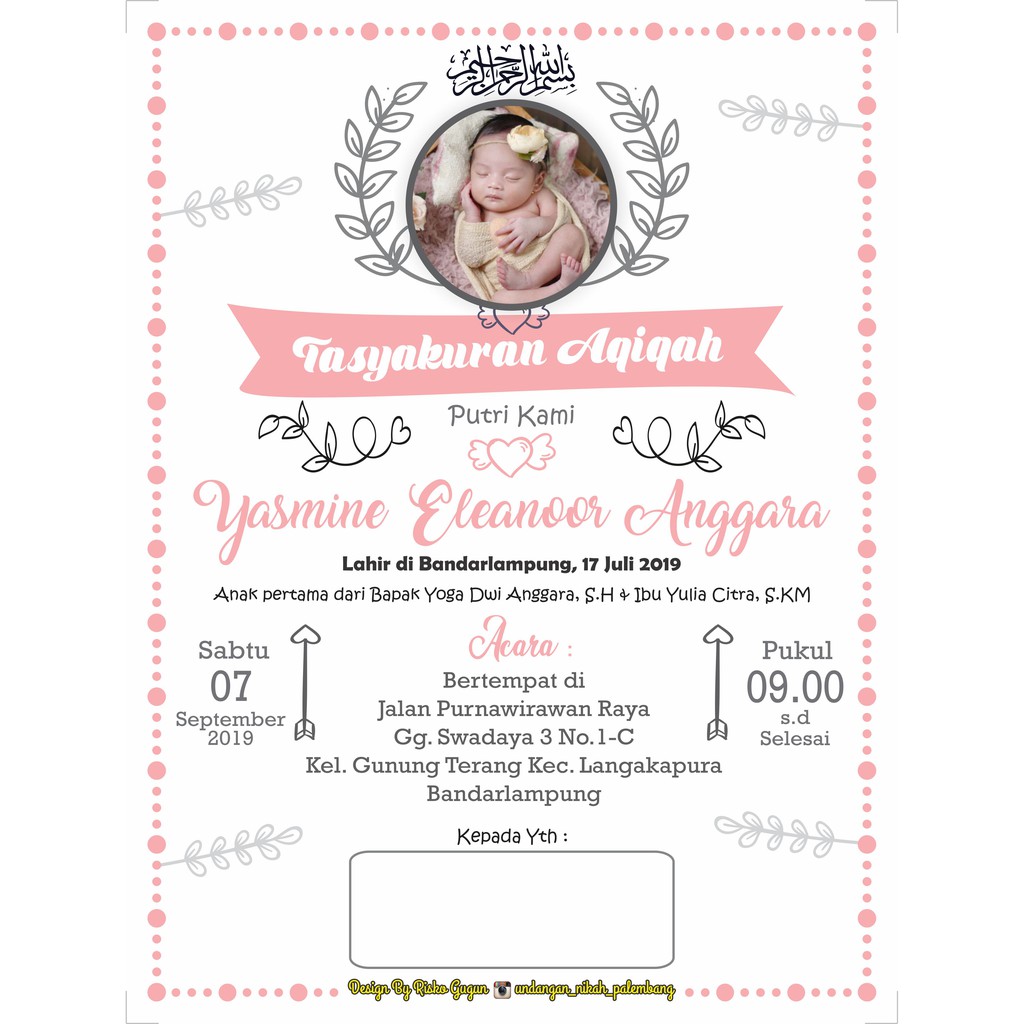 Jual Undangan Aqiqah 1rb | Shopee Indonesia