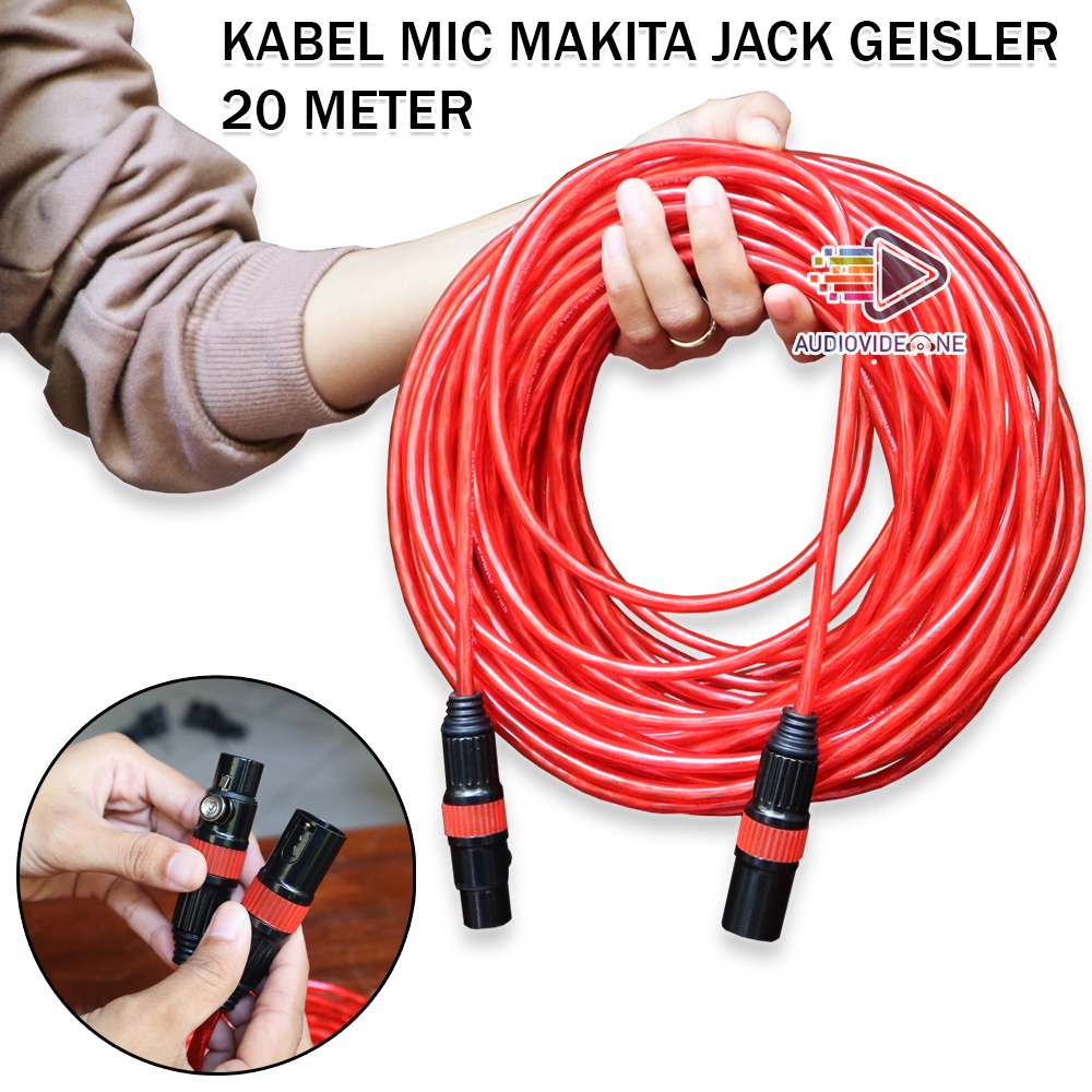 Jual Kabel Mic Makita Jack Canon Xlr Geisler Male Female Tembaga Murni