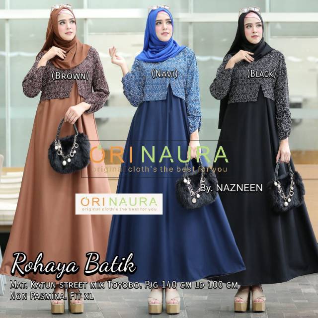 Jual Rahaya batik dress muslimah | Shopee Indonesia