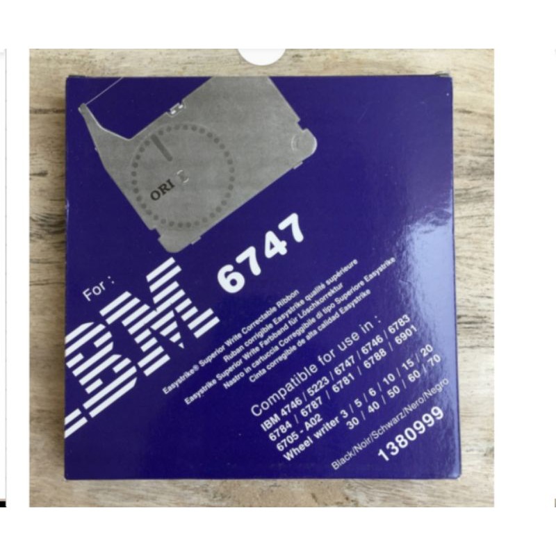 Jual Pita Mesin Tik ORI Untuk IBM 6747 Correctable Typewriter Ribbon ...