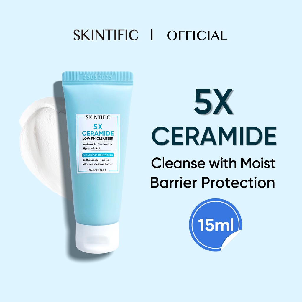 Jual Skintific X Ceramide Low Ph Cleanser Gentle Cleanser Travel Size Ml Shopee Indonesia