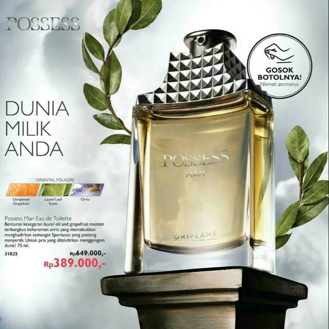 Parfum possess man discount oriflame