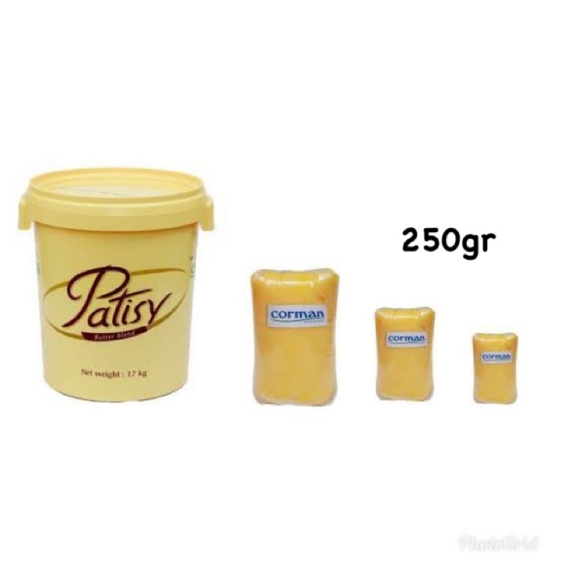 Jual BUTTER MENTEGA CORMAN PATISY BUTTER BLAND 250gr | Shopee Indonesia