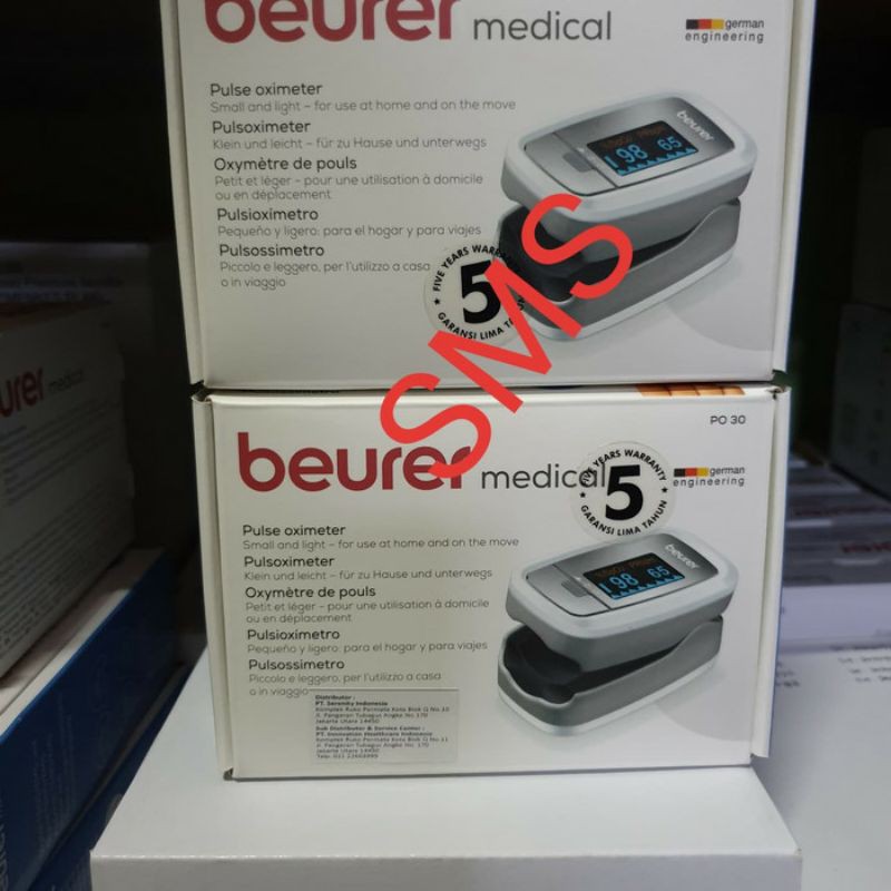 Jual Beurer PO 30/Alat Ukur Kadar Oksigen PO30 Beurer/Pulse Oximetri ...