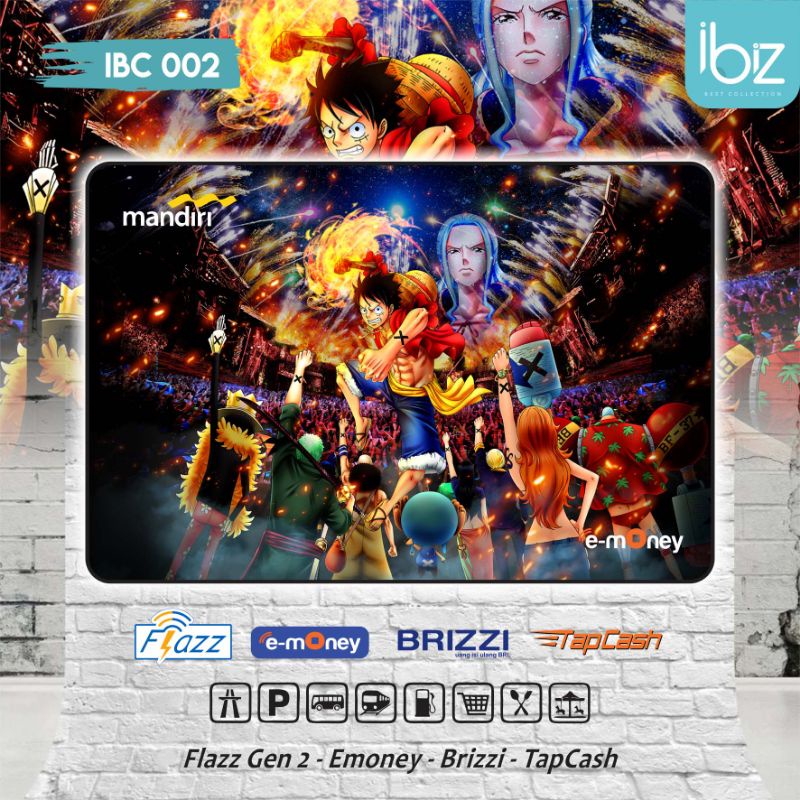 Jual Custom Emoney One Piece edition - BCA Flazz Gen2 - Emoney Mandiri ...
