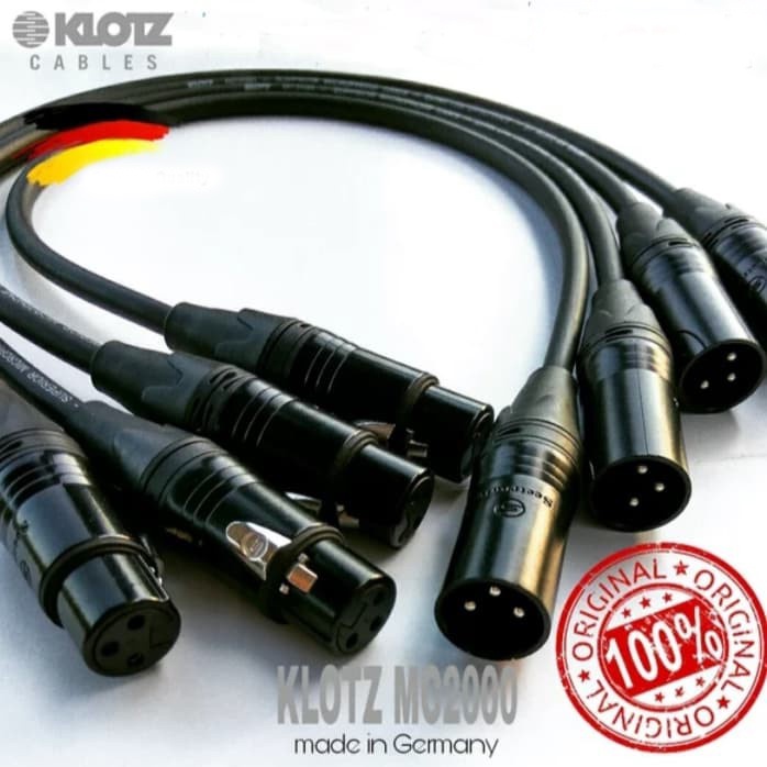 KLOTZ M2 Mikrofonkabel – 10 M Profi-XLR-Kabel Mit Top-Abschirmung & Klarem Sound – Made In Germany