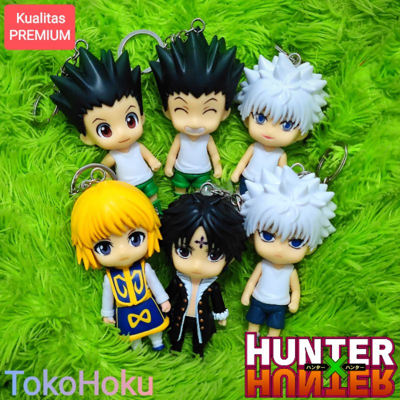 Jual Gantungan Kunci Hunter X Hunter Action Figure Gon Killua Keychain ...