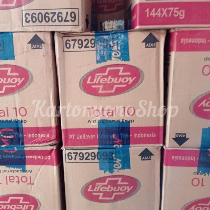Jual Lifebuoy Sabun Mandi Batang Total 10 Merah Per Dus isi 144pcs