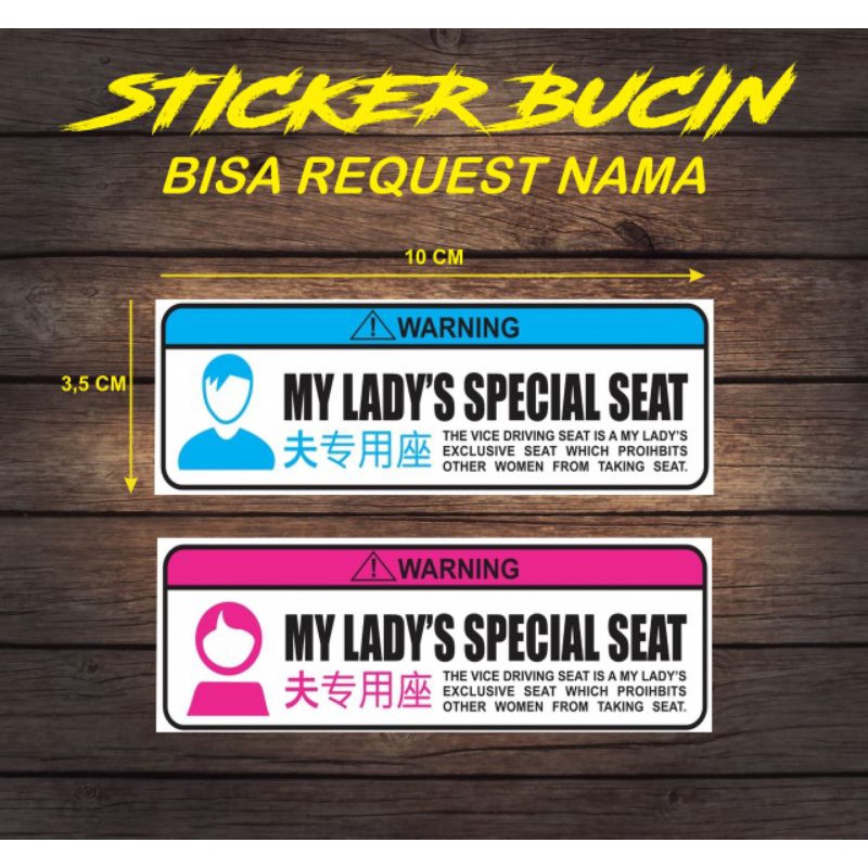 Jual Sticker Viral Tiktok Special Seat | Shopee Indonesia