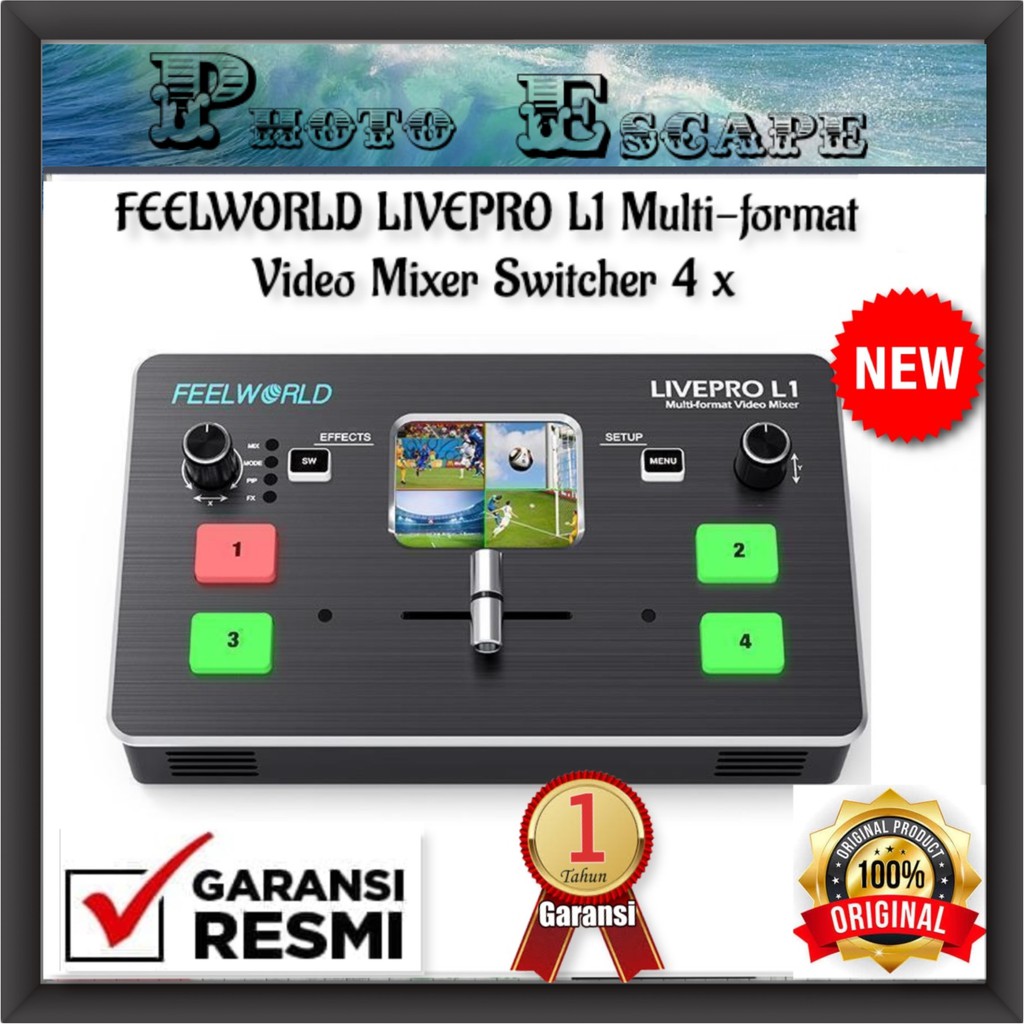 Jual Feelworld Livepro L1 Multi Format Video Mixer Switcher 4 X Garansi