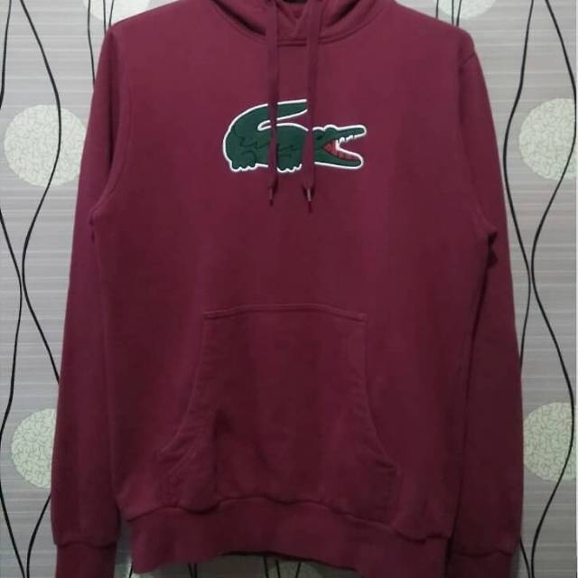 Harga hoodie lacoste big logo original new arrivals