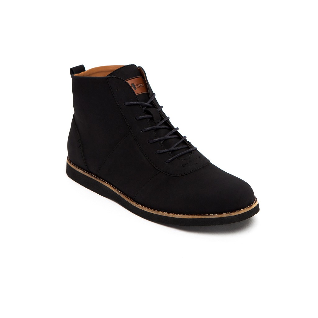 Jual SEPATU BOOTS PRIA FOOTSTEP ALPHA BLACK TOTOSURYO X FOOTSTEP SEPATU ...