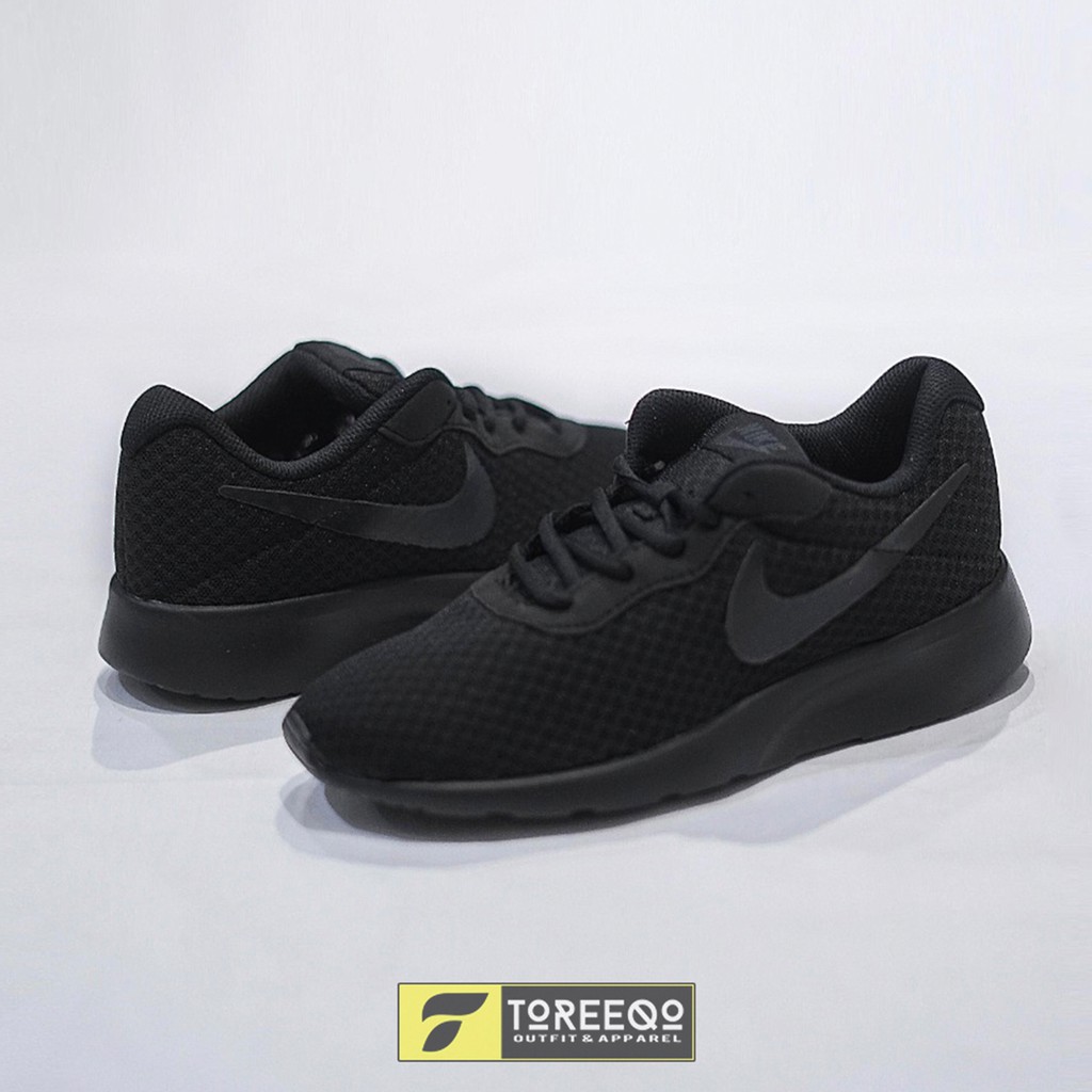 Jual SEPATU NIKE TANJUN ORIGINAL FULL BLACK Shopee Indonesia