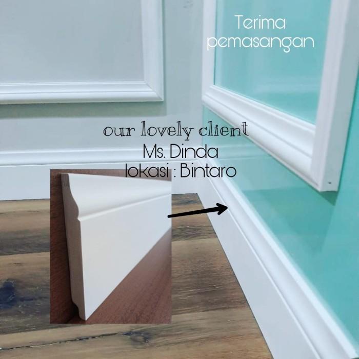 Jual kayu moulding Plint lantai Skriting kayu profil wall