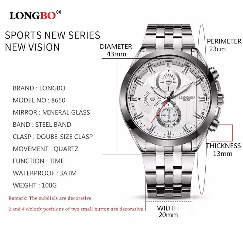 Longbo 8650 watch best sale