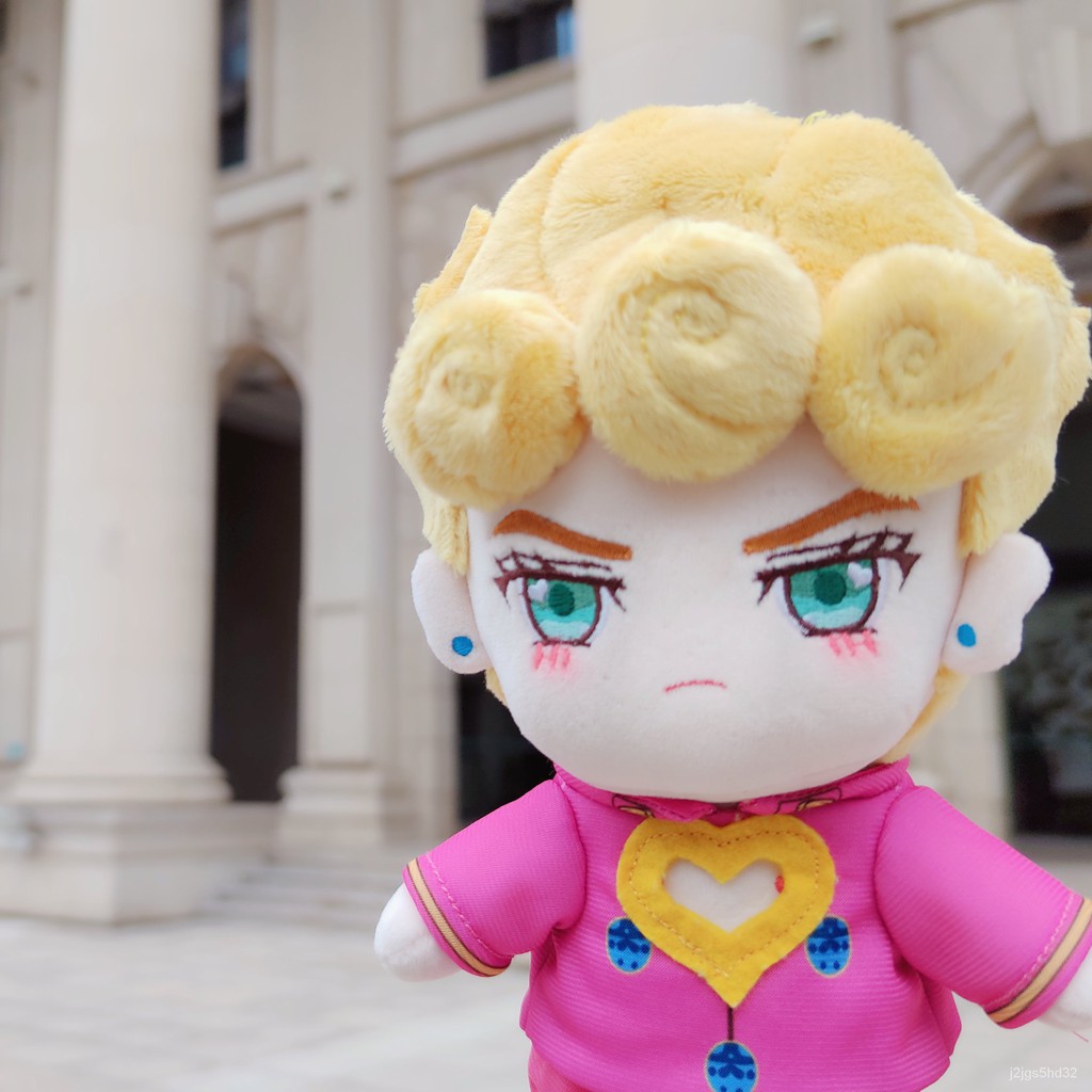 Jual Anime JoJo s Bizarre Adventure Giorno Giovanna Short Plush Doll Pillow Cute Change Clothing Toys Cus Shopee Indonesia