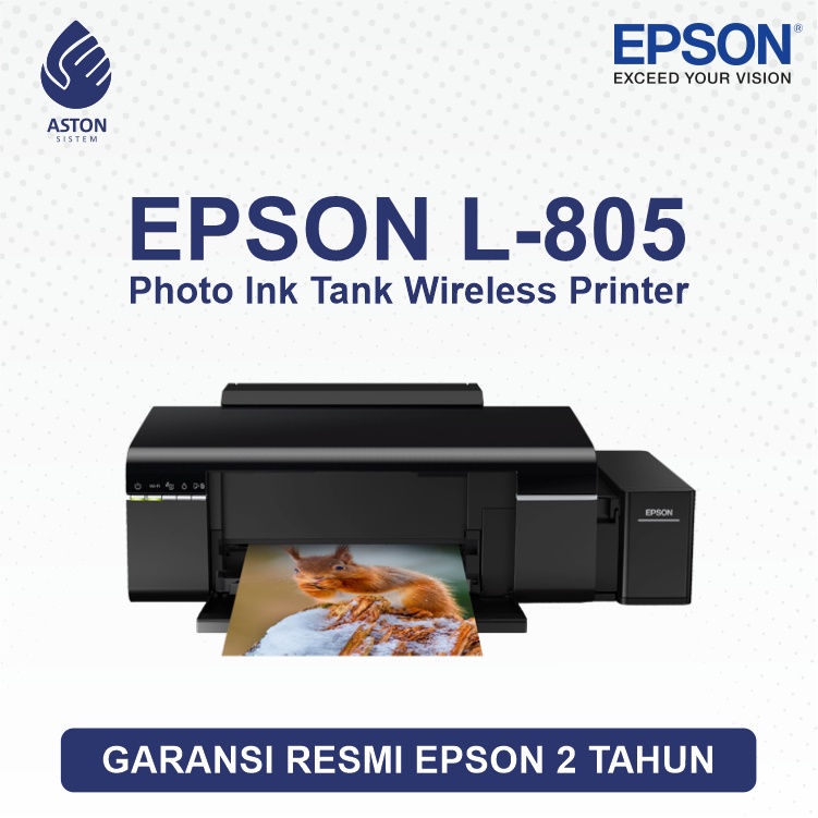 Jual EPSON L805 Photo Ink Tank Wireless Printer | Shopee Indonesia