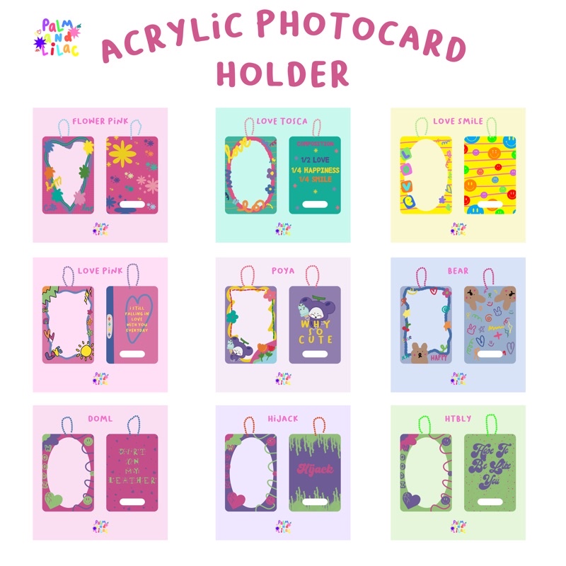 Jual Ready Stock Acrylic Photocard Holder By Palmandlilac Shopee