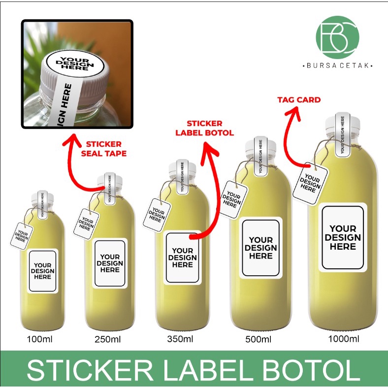 Jual BURSA CETAK - Paket Cetak Sticker Label Untuk Branding Kemasan ...