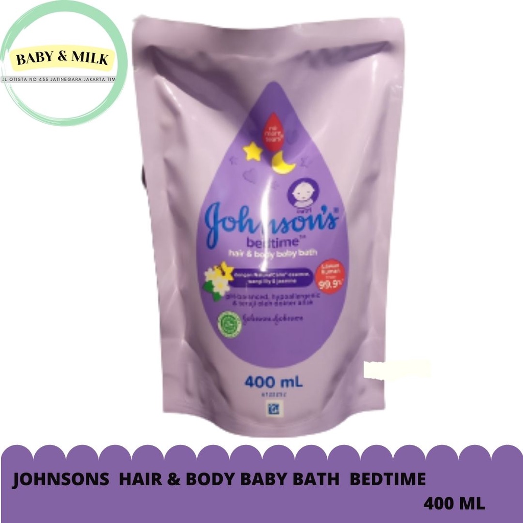 Jual Johnsons Baby Bath Bedtime Reffil 400 Ml | Shopee Indonesia