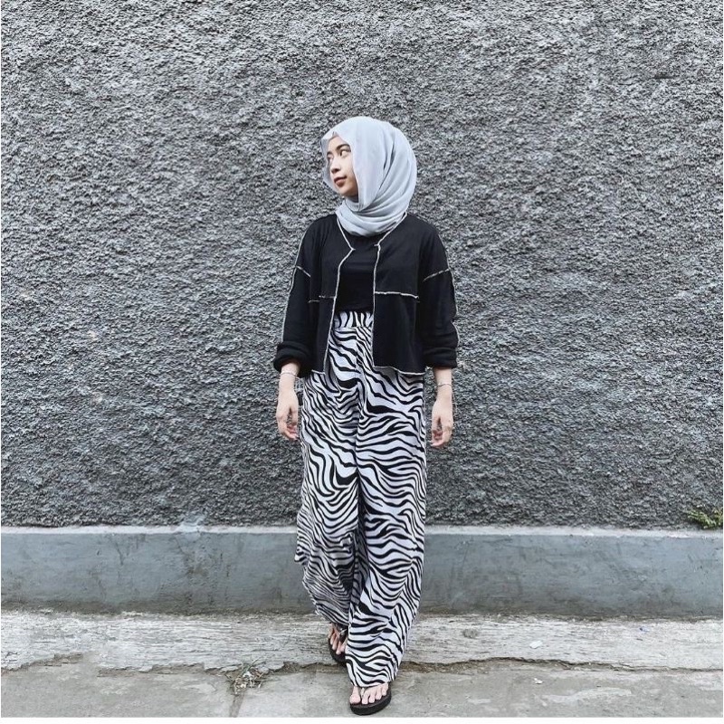 Jual KULOT ZEBRA /CELANA KULOT WANITA KULOT MOTIF ZEBRA Shopee