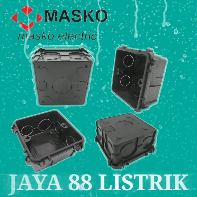 Jual MK MASKO Inbowdus IB/ Inbodus/ Inbow Dus/ Kotak Saklar Segi Hitam ...