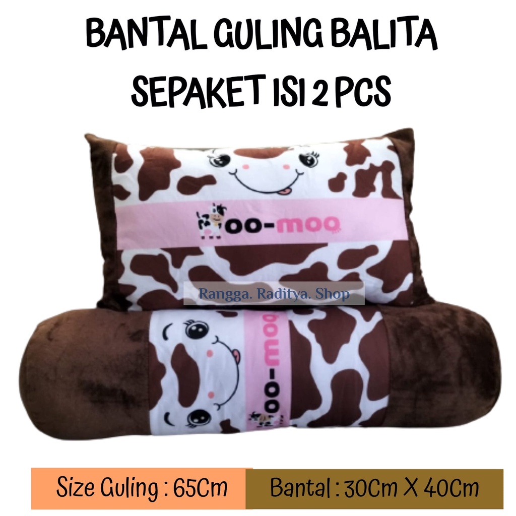 Jual bantal guling anak balita motif sapi moo | Shopee Indonesia