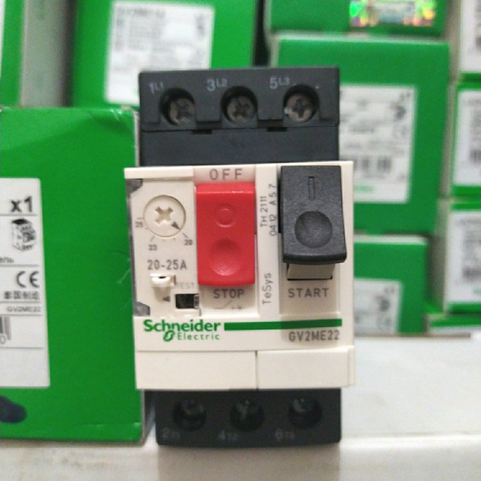 Jual Schneider gv2me22 motor circuit breaker gv2me 22 original | Shopee ...