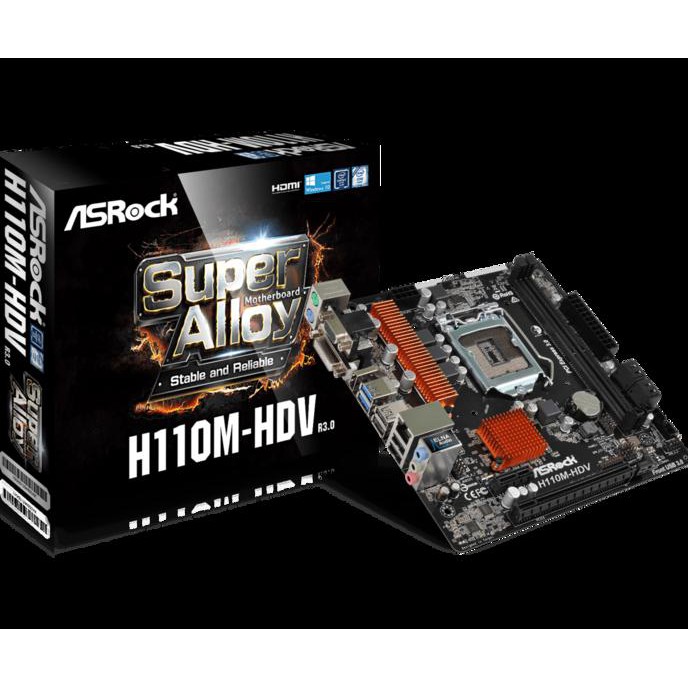 Jual Motherboard Asrock H110MHDV DDR4 (Socket 1151) Shopee Indonesia