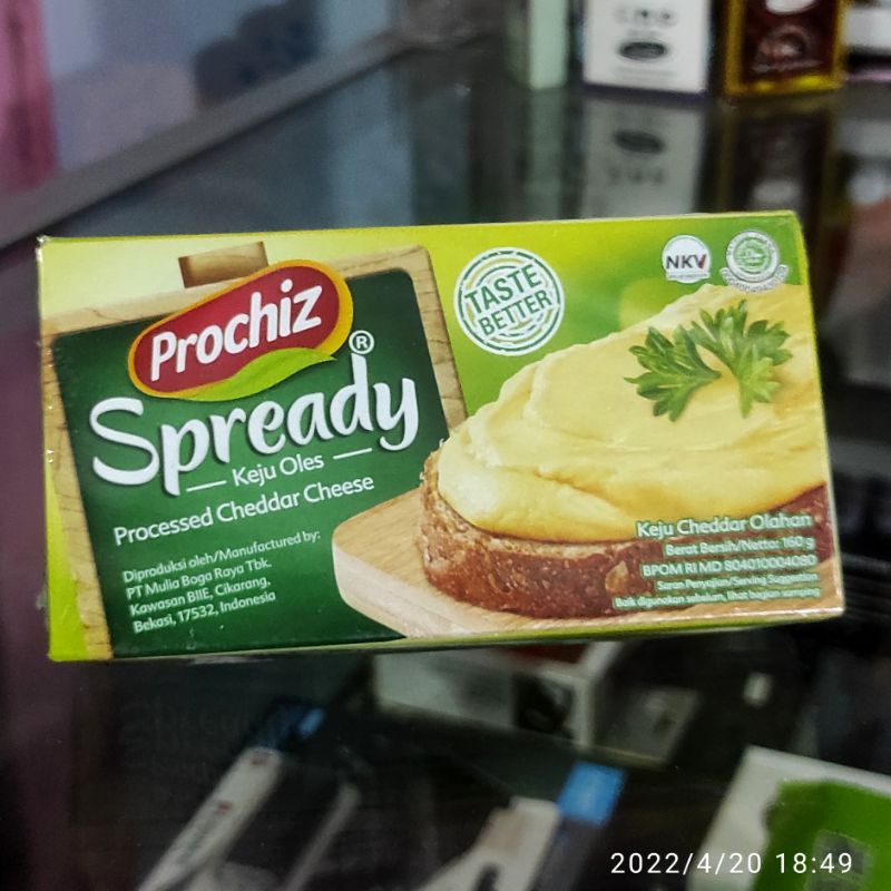 Jual Prochiz Spready Keju Oles 160gr - Processed Cheddar Cheese ...