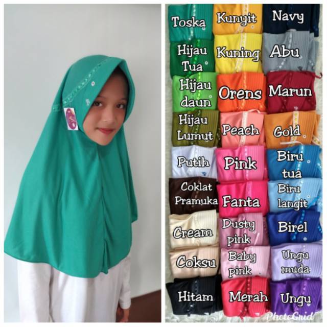 Jual Jilbab Anak Sekolah SD (kelas 2-5) | Kerudung Anak Sekolah SD Size ...